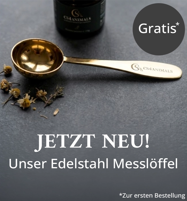 CS4Animals-Claudia-Schwegler-Ergänzungsfuttermittel-Futtermittel-Futterergänzung-Pferd-Hund-Tier-Gratis-Dosierlöffel-Messlöffel